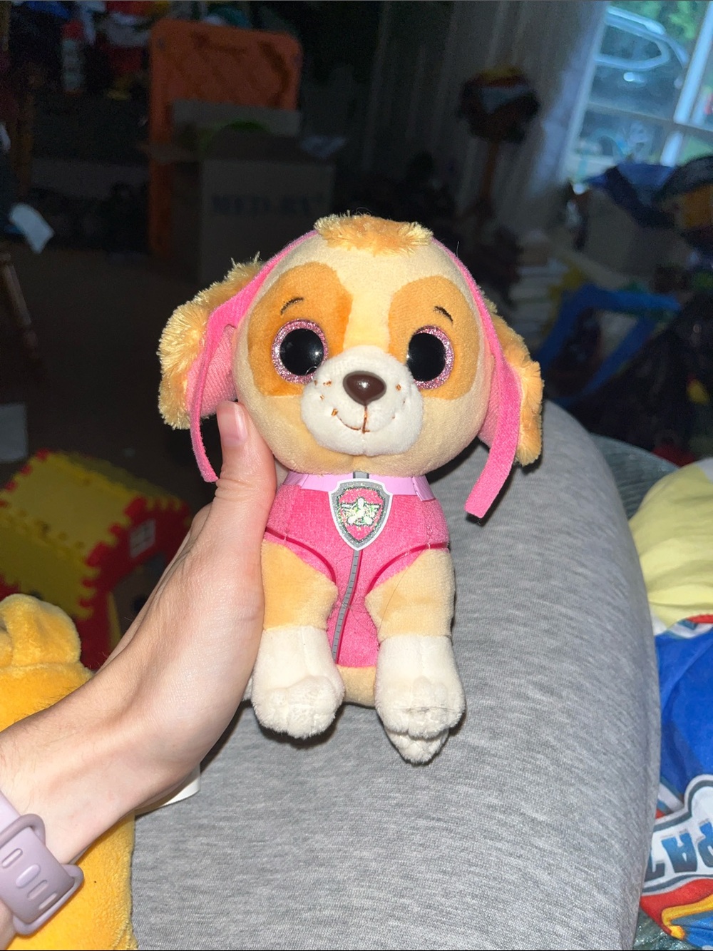 Skye Paw Patrol Plush Dog Toy in Pink - Soft Stuffed Pup